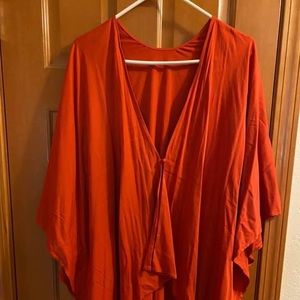 Vintage Multi-way shawl in Tiger Lily